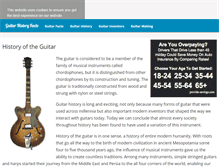 Tablet Screenshot of guitarhistoryfacts.com